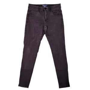 Democracy Jeans Womens 10 (Fits 31x29) Ab Solution Skinny Black Mid Rise Stretch